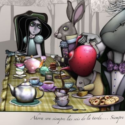 Mad tea party 30X30 cm_MEDIUM