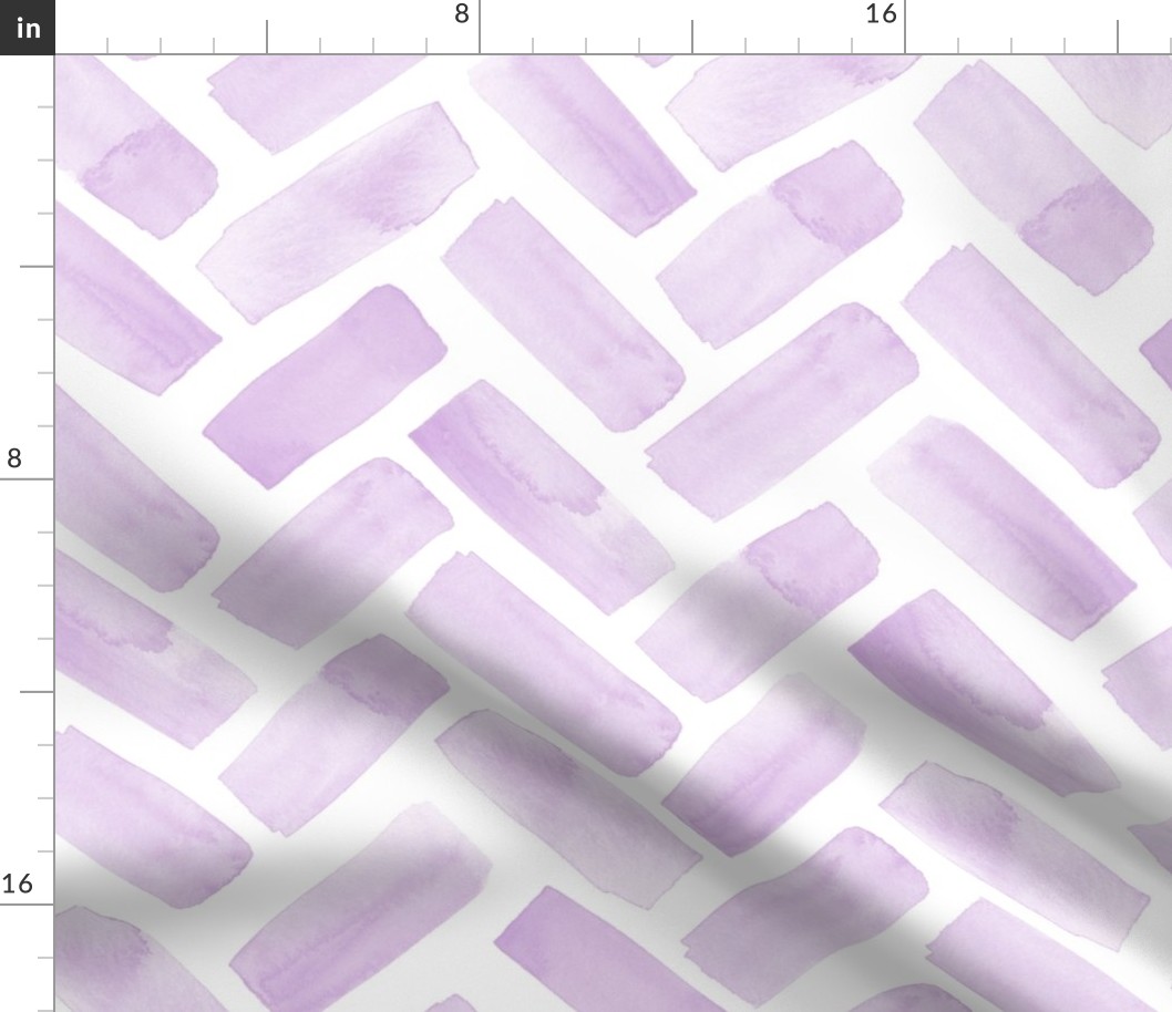 (jumbo scale) watercolor herringbone - lilac - C22