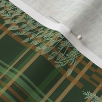 Evergreen Plaid with Pinecones