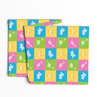 Dinosaurs cheater quilt pink