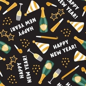 Happy New Year! - Celebrate - dark grey - LAD22