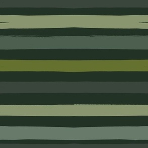 Safari Stripes (Green) (10.5" Fabric / 12" Wallpaper)