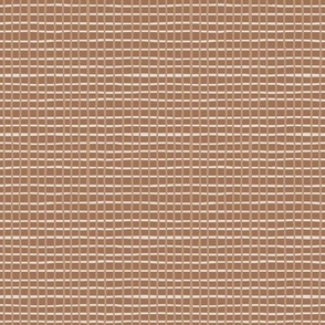 Caramel Checks (Large Scale)(10.5" Fabric/12" Wallpaper)