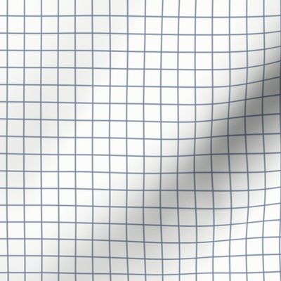 Windowpane: Slate Blue Check, Dusty Blue Grid