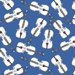 Violins // Blue  White Musician