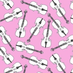 Violins // Pastel Pink  White Musician