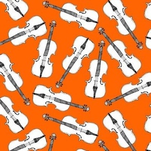 Violins // Orange White Musician