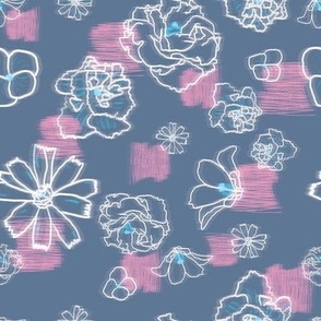 Motion lineArt Flower/ Floral Vibe Pattern