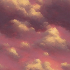 Dreamy Pink Sunset Clouds