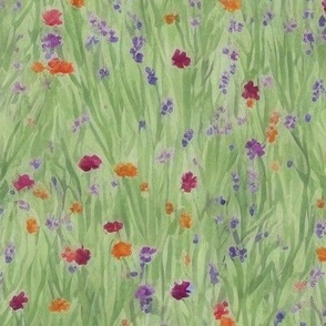 Wildflowers in Watercolor