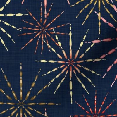 Colorful Firework (Navy) - Medium Scale