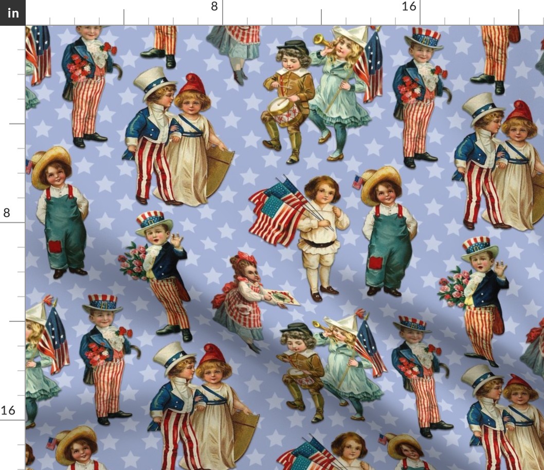 4TH OF JULY PARADE LARGE - AMERICANA COLLECTION (BLUE)