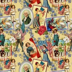 PATRIOTIC ARRAY  SMALL - AMERICANA COLLECTION (YELLOW)