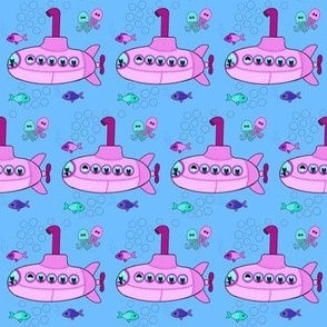 Pink kitty submarines 