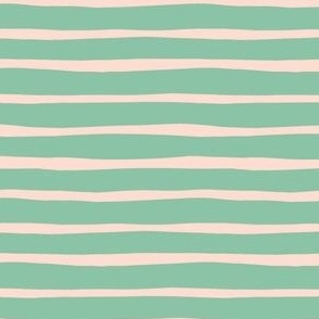 hand drawn stripe - coordinate to pastel peach and green