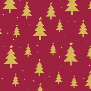 Gold Christmas Trees