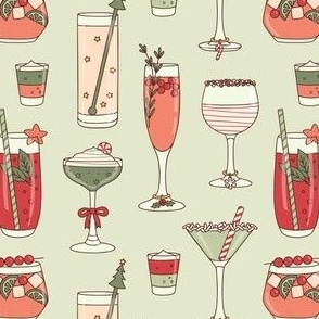 Christmas Cocktails on Mint (Small Scale)