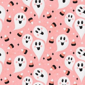 Happy Ghosts And Candy Corn