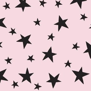 Halloween Stars - Pink And Black Jumbo
