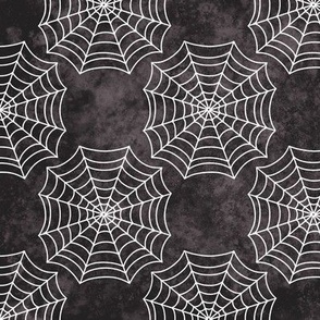 Halloween Spider Webs - Black And White