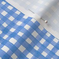 Watercolor gingham blue - Small