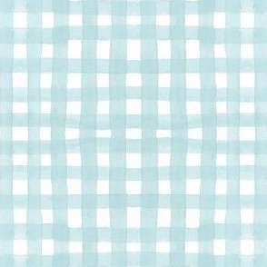 Watercolor gingham mint - small