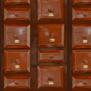 Library drawers Small