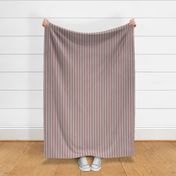 Vertical Candy Stripes, Cocoa, Red Pink, and Green on White