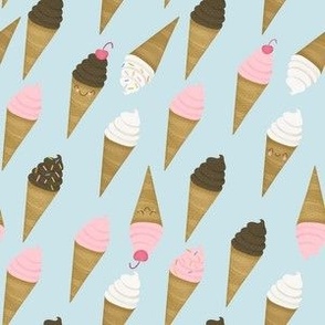 Ice Cream Dream (Blue with Pink)
