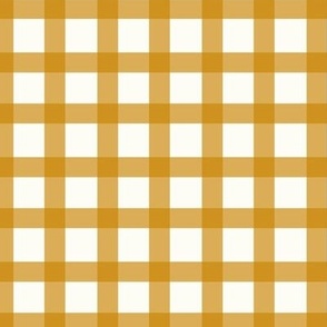 gingham large Pumpkin-yellow 