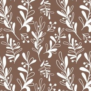 Mistletoe Medley on Cocoa Brown