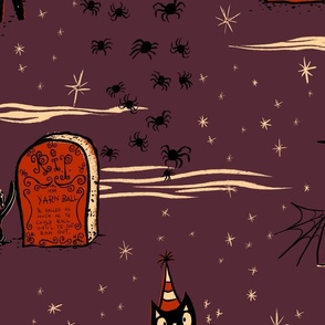 kitty graveyard halloween offset copy