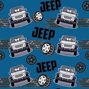 Jeep - Blue Large