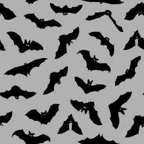 Gray Halloween Bats