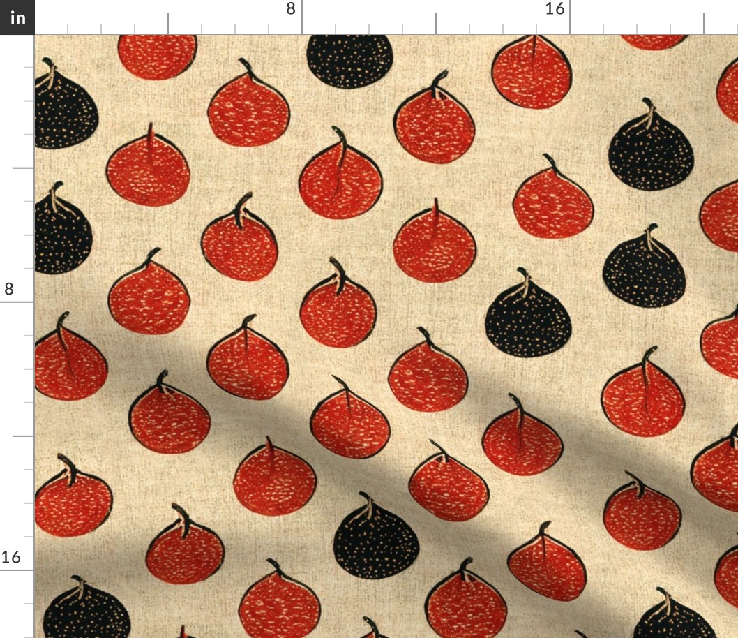 Red Anjou Pears on Linen Large