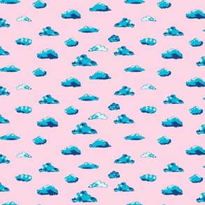Blue Clouds on a Pink Sky (small)