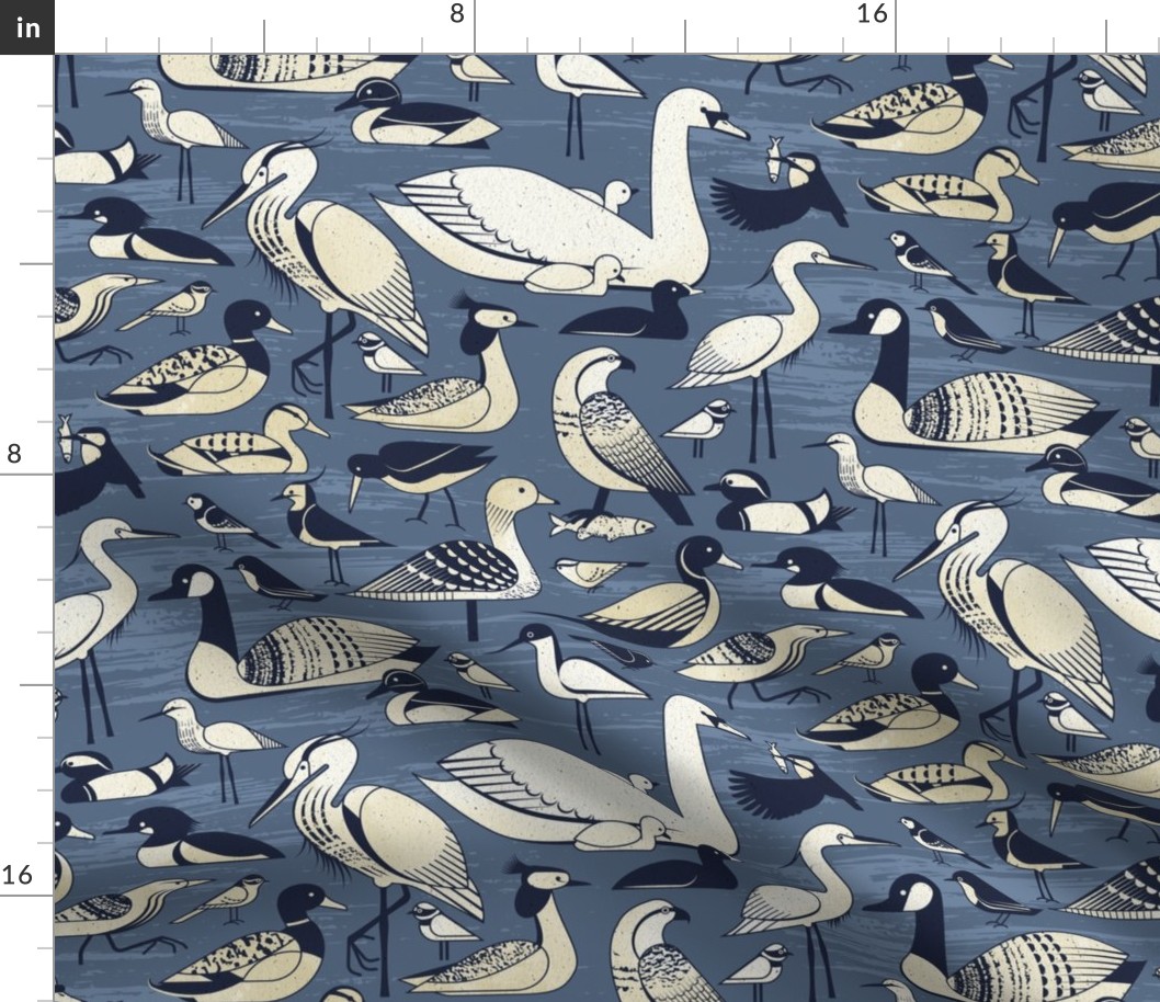 Water Birds - Kashmir Blue - l