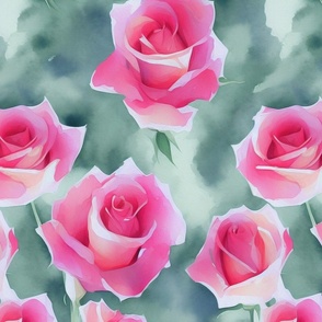 Watercolor Roses