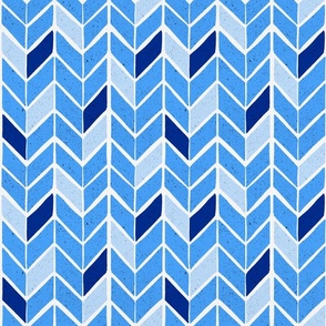 Chevron Pattern - Blue Palette