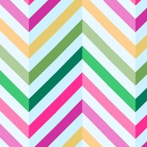 Sunshine and Shadows Spring Pastels Chevron