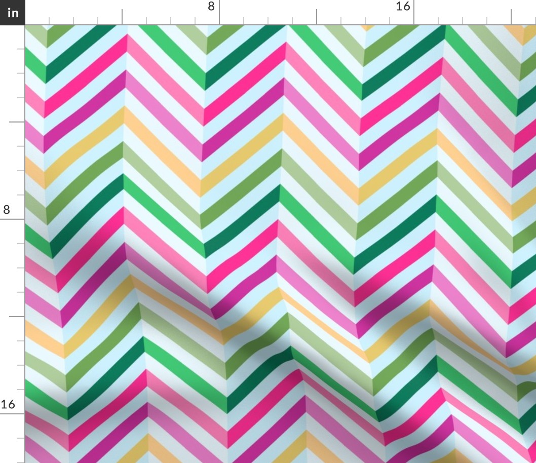 Sunshine and Shadows Spring Pastels Chevron