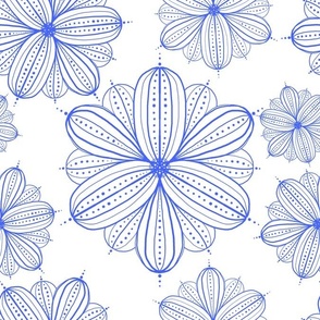 Blue Flower Mandala