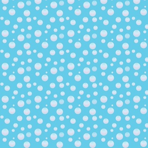 bubbles on pool blue illustrated