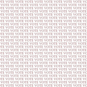 vote repeated in red on white background