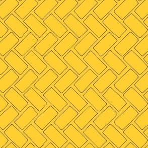 Herringbone Pattern in Yellow (medium)