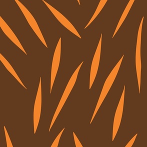 Scattered Thin Leaves in Orange and Brown (large)