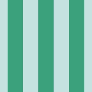 3" wide stripes/green mint