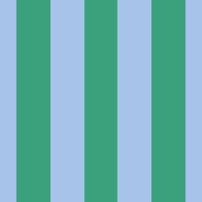 3" wide stripes/green blue