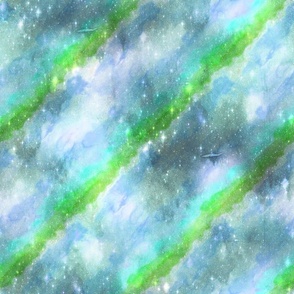 Cyberpunk universe Y2K Metaverse with gradients and sparkles in mint, lime green and electric green Large scale