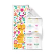 2024 Garden Kitty Tea Towel Calendar